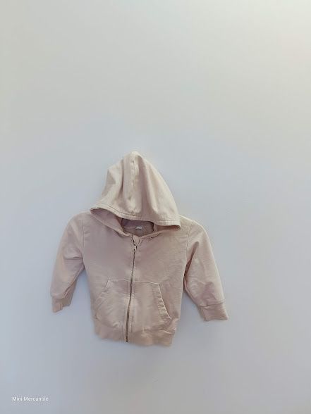 Beige Zip Up Hoodie