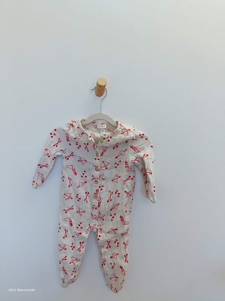Beige Heart ROmper