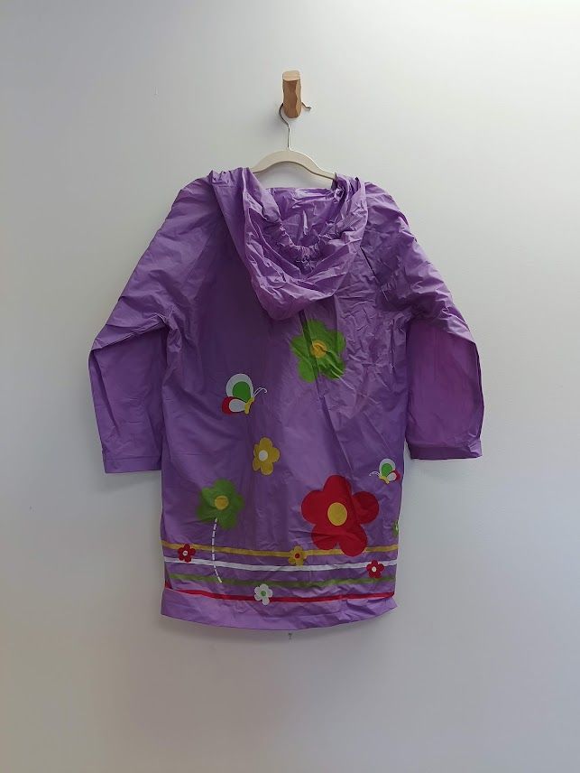Purple Flower Rain Coat