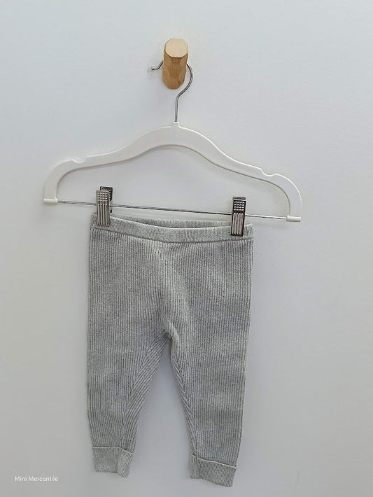 Gray Knit Leggings
