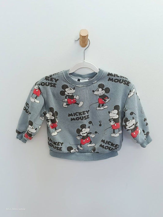 Blue Mickey Mouse Crewneck