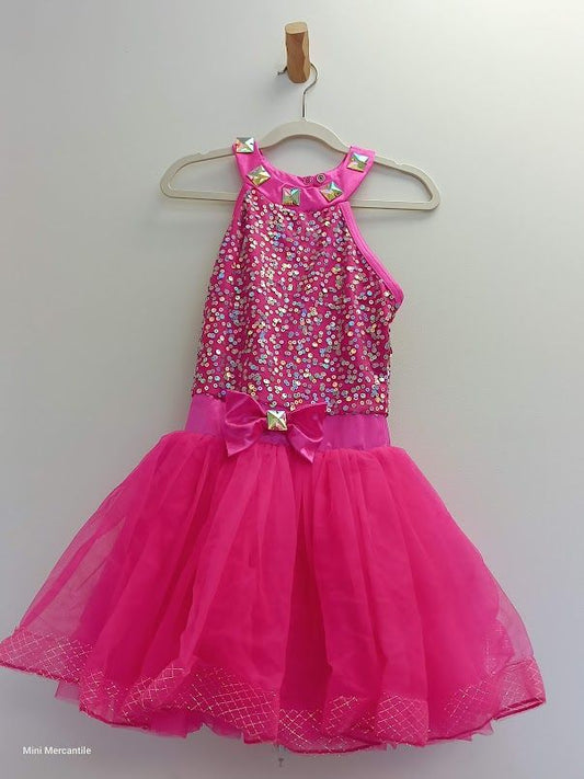 Pink Sequin Tutu Leotard