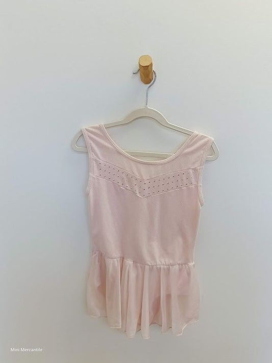 Girls pink skirted leotard (Size: 10/12, Type: Sports)