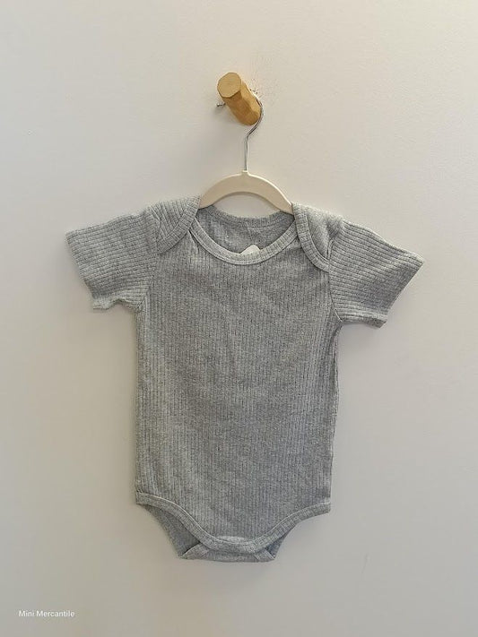 Grey Short sleeve onesie