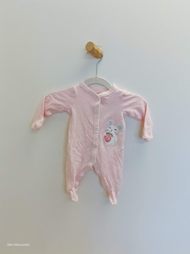 Pink Polka Dot Mouse Pajamas