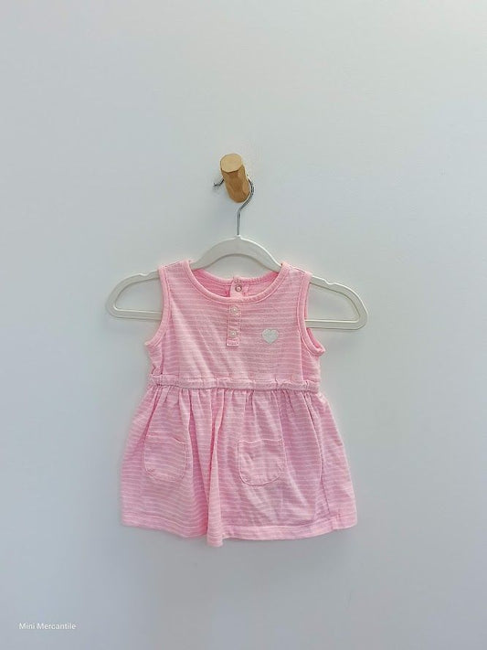 Pink stripe dress