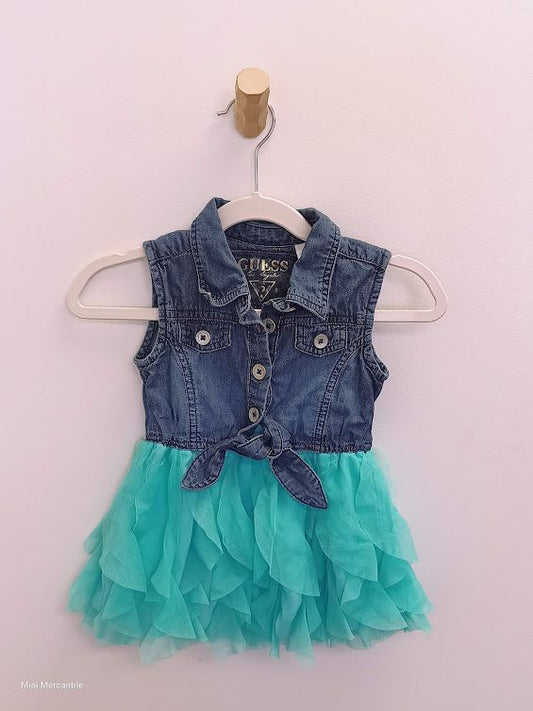 Blue Denim & Tulle Dress