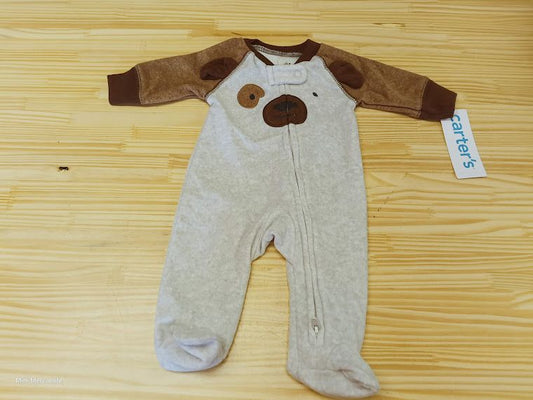 Brown Fleece Puppy Pajamas