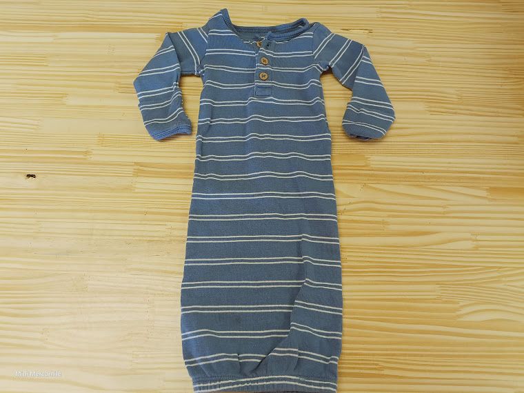 Boys blue striped pajamas preemie (Size: Preemie, Type: Pajamas)