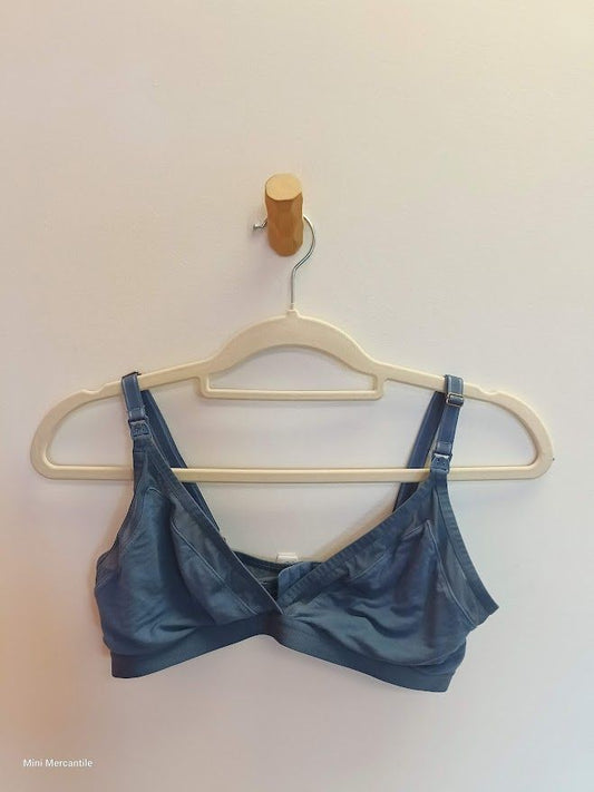 Blue Nursing Bra