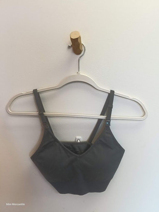 Black nursing bra