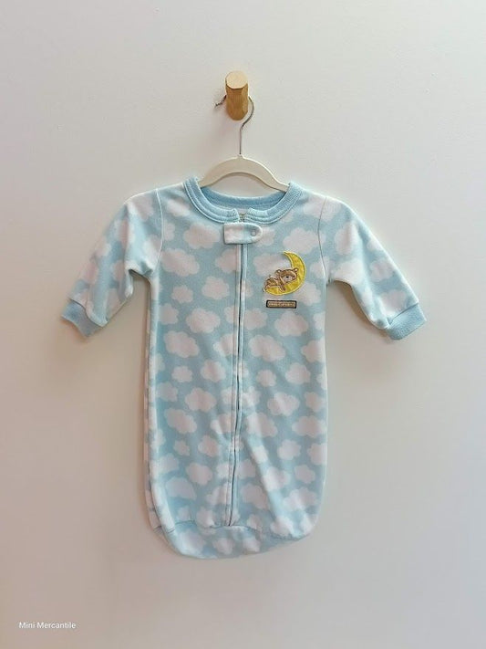 Blue Cloud Fleece Sleepy Bear Sleep Sack size 0-9mo (Type: Sleep sacks & Swaddles)