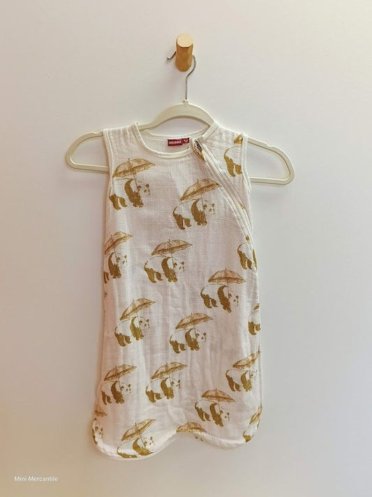 Milkbarn Muslin Panda Sleep Sack size 0-6mo