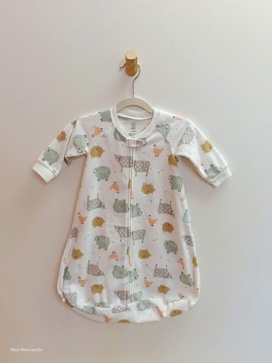 White Fleece Barnyard Sleep Sack