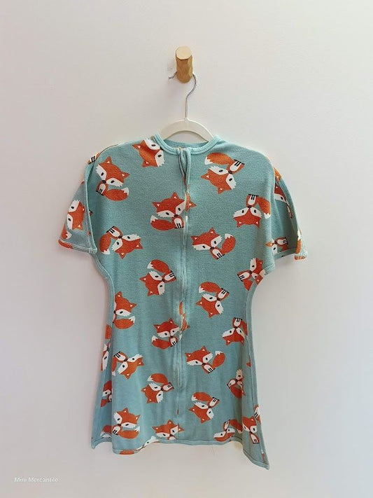 Zipadee-Zip Teal Fox Sleep Sack size Med 6-12mo (Size: 6-12mo, Type: Sleep sacks & Swaddles)