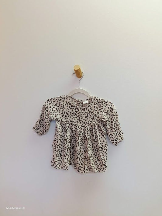 Beige Leopard Dress