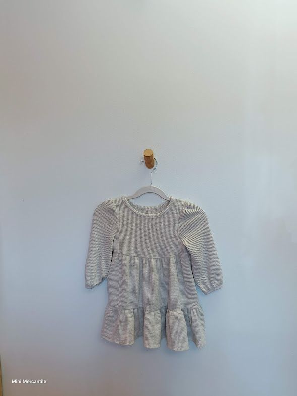Beige Long Sleeve Dress